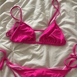 Vibrant Pink Women's Bikini Set